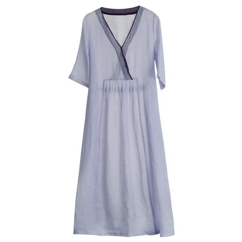 Linen Women Dresses Spring Summer Women Dresses 1825