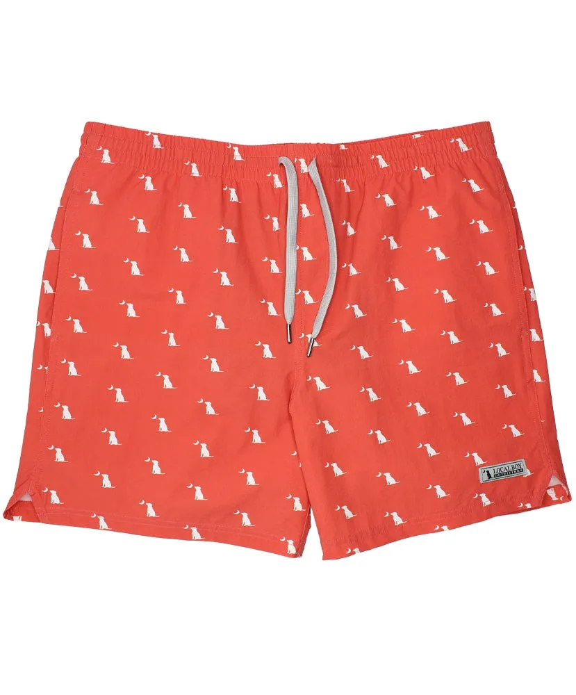 Local Boy - Dog & Moon Swim Trunk