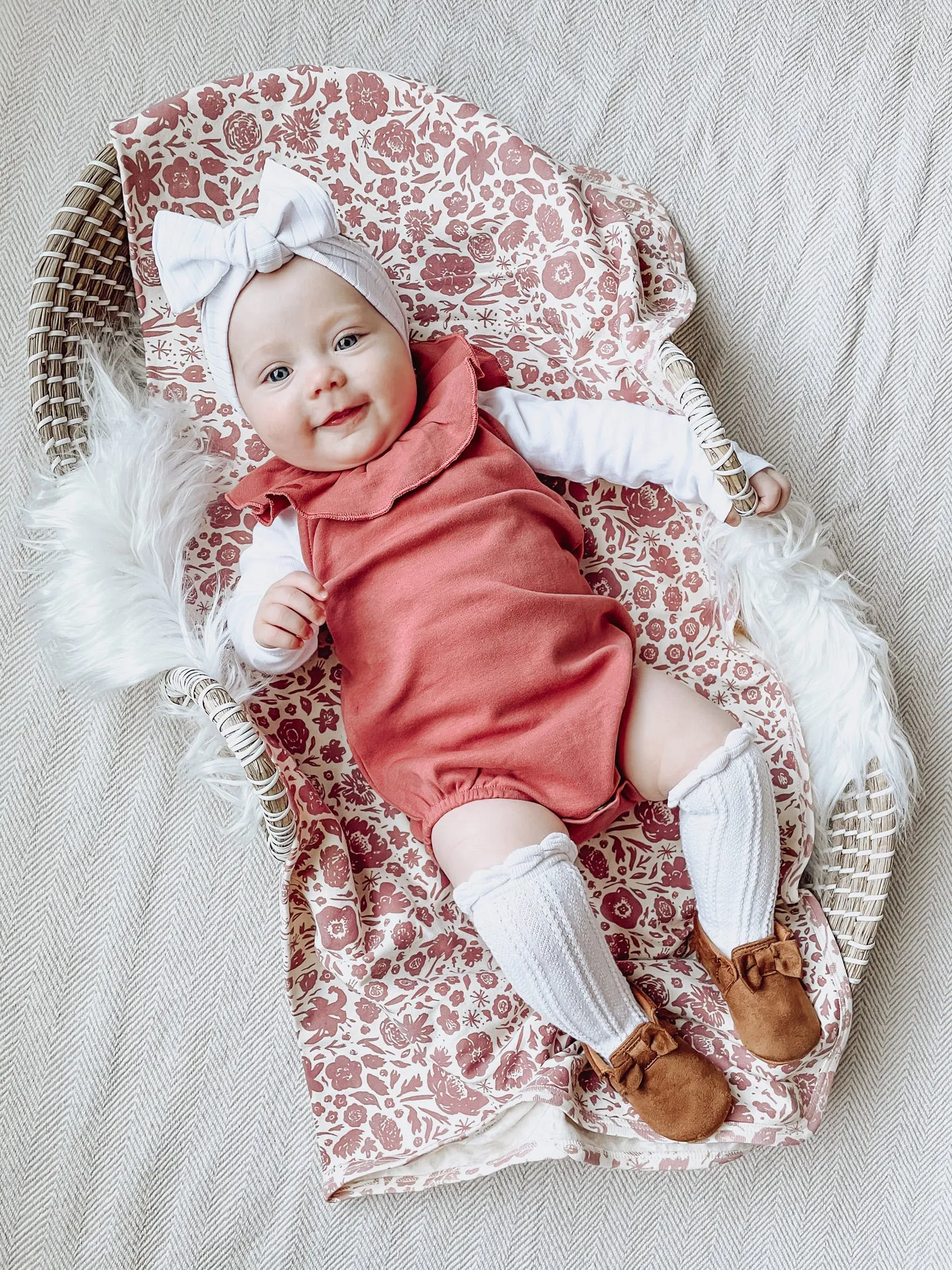 L'ovedbaby Smocked Tie Headband