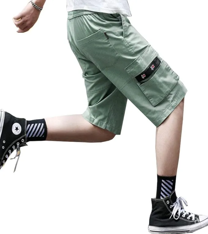 Men's Causal Cargo Pocket Khaki3 Shorts