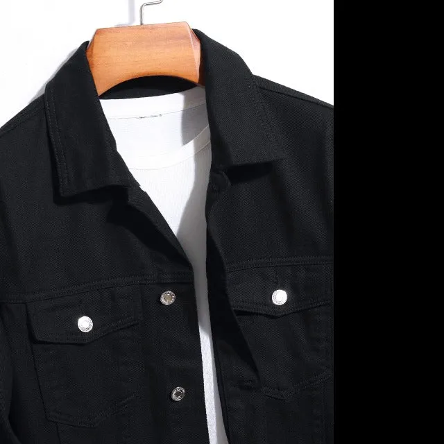 Men's Graphic Patchwork Denim Jacket