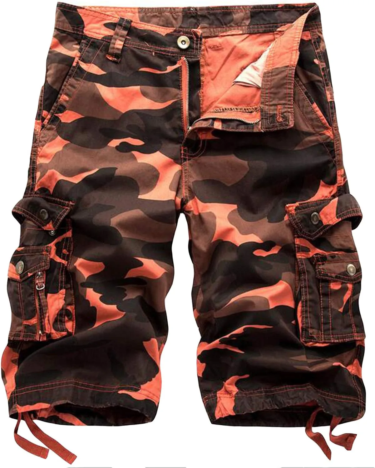 Men's Relaxed Fit Camouflage Camo Cargo Shorts