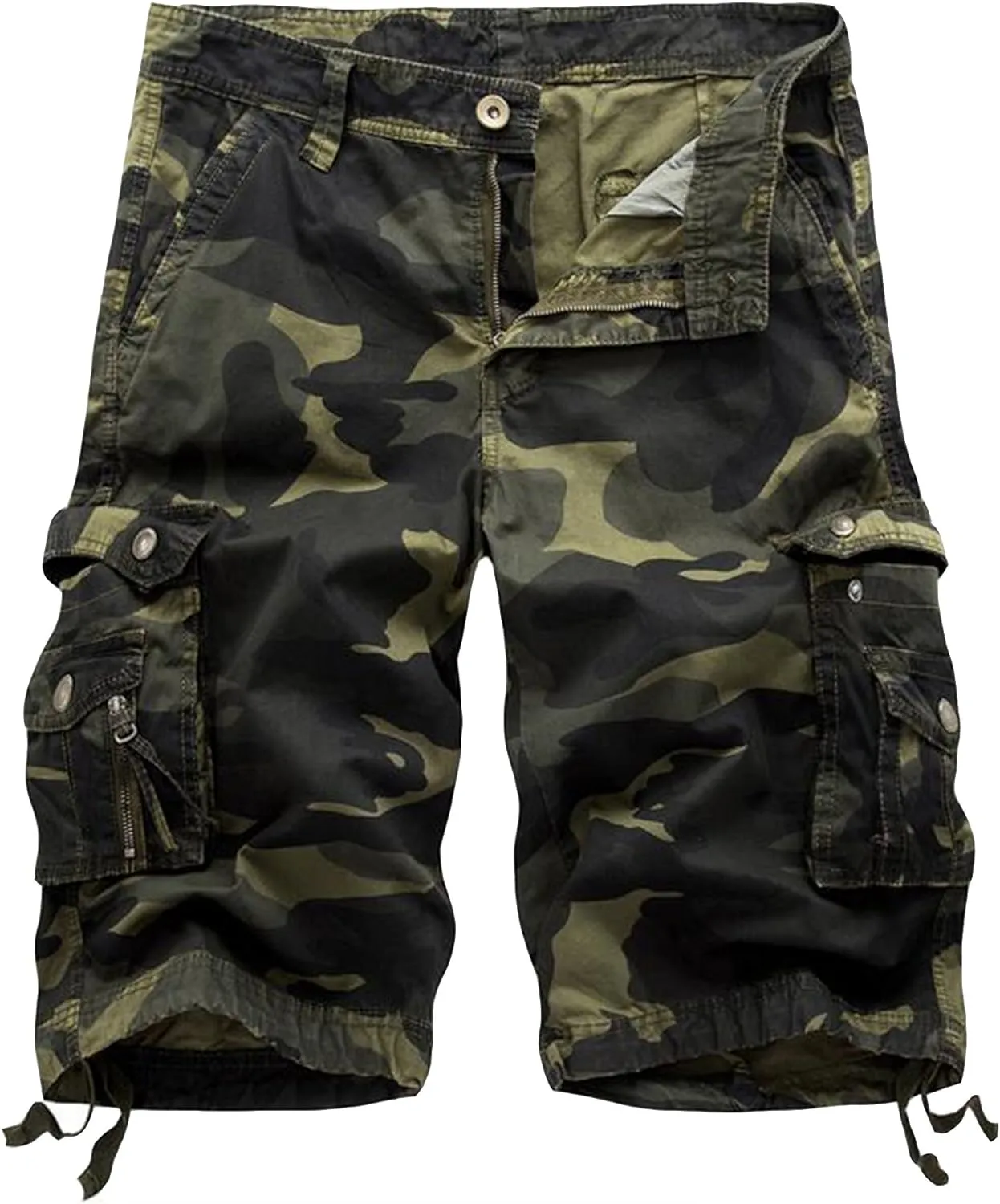 Men's Relaxed Fit Camouflage Camo Cargo Shorts