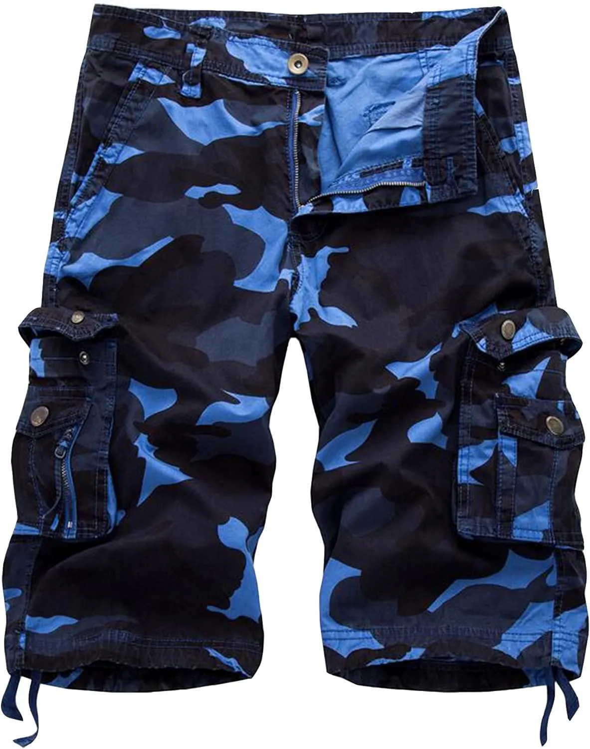 Men's Relaxed Fit Camouflage Camo Cargo Shorts