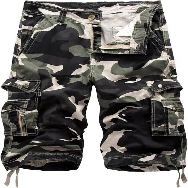 Men's Relaxed Fit Camouflage Camo Cargo Shorts