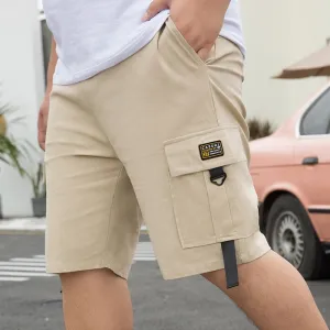 Men's Shorts Cargo Summer Casual Bigger Pocket Classic 95% Cotton Brand Male Short Pants Trouers