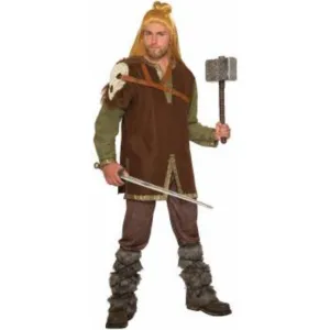 Mens Viking Shoulder Guard with Molded Skull
