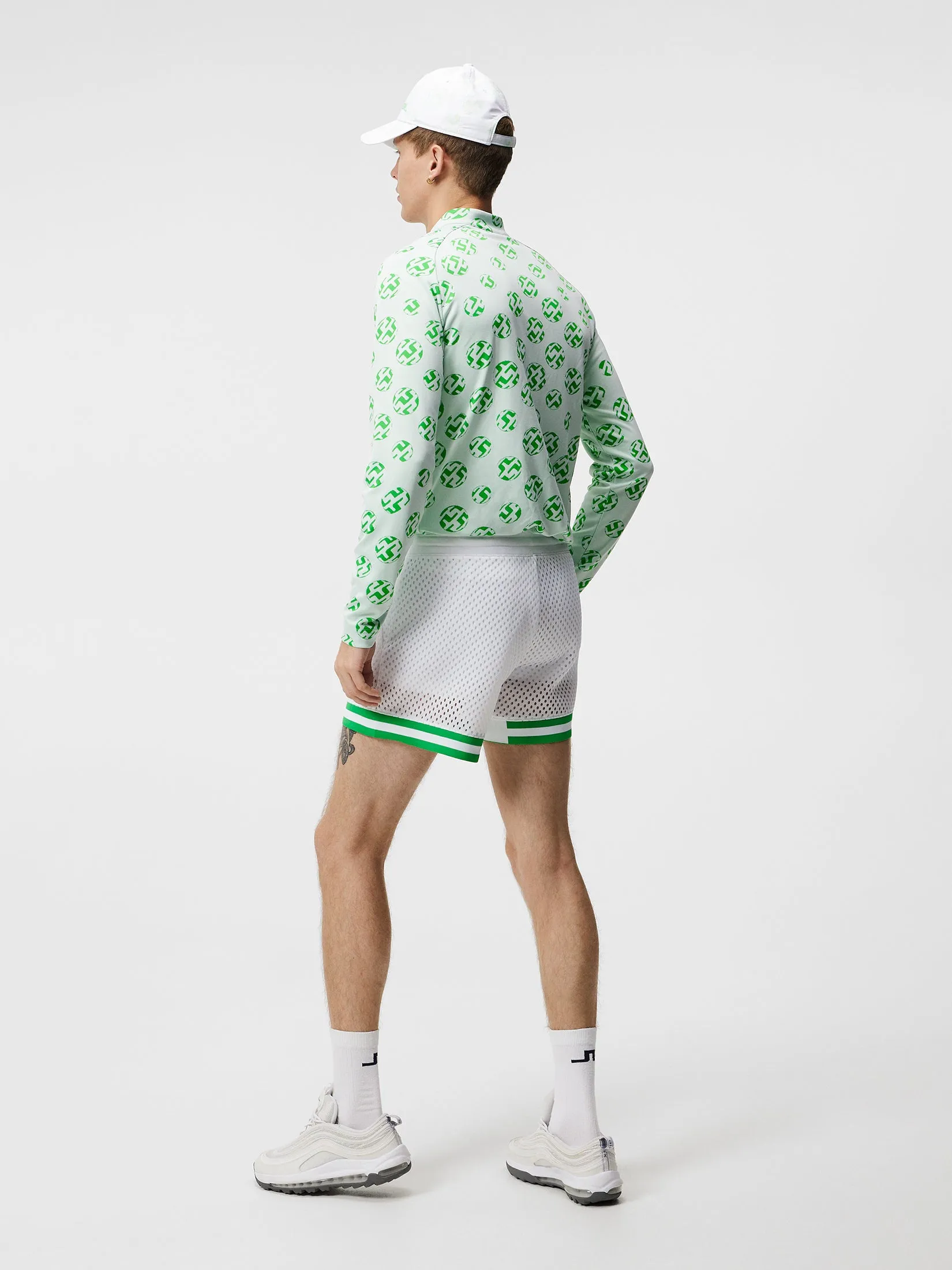 Mesha Mesh Shorts / White