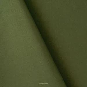 Military Green Color Pure Cotton Linen Fabric (Width 52 Inches)