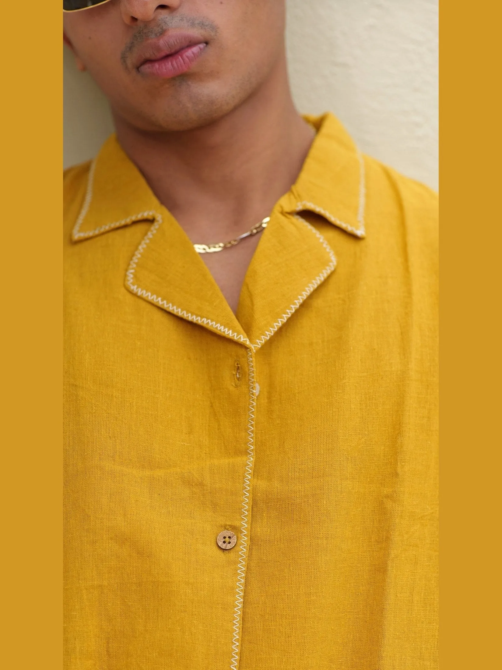 Mustard Inditrail Shirt