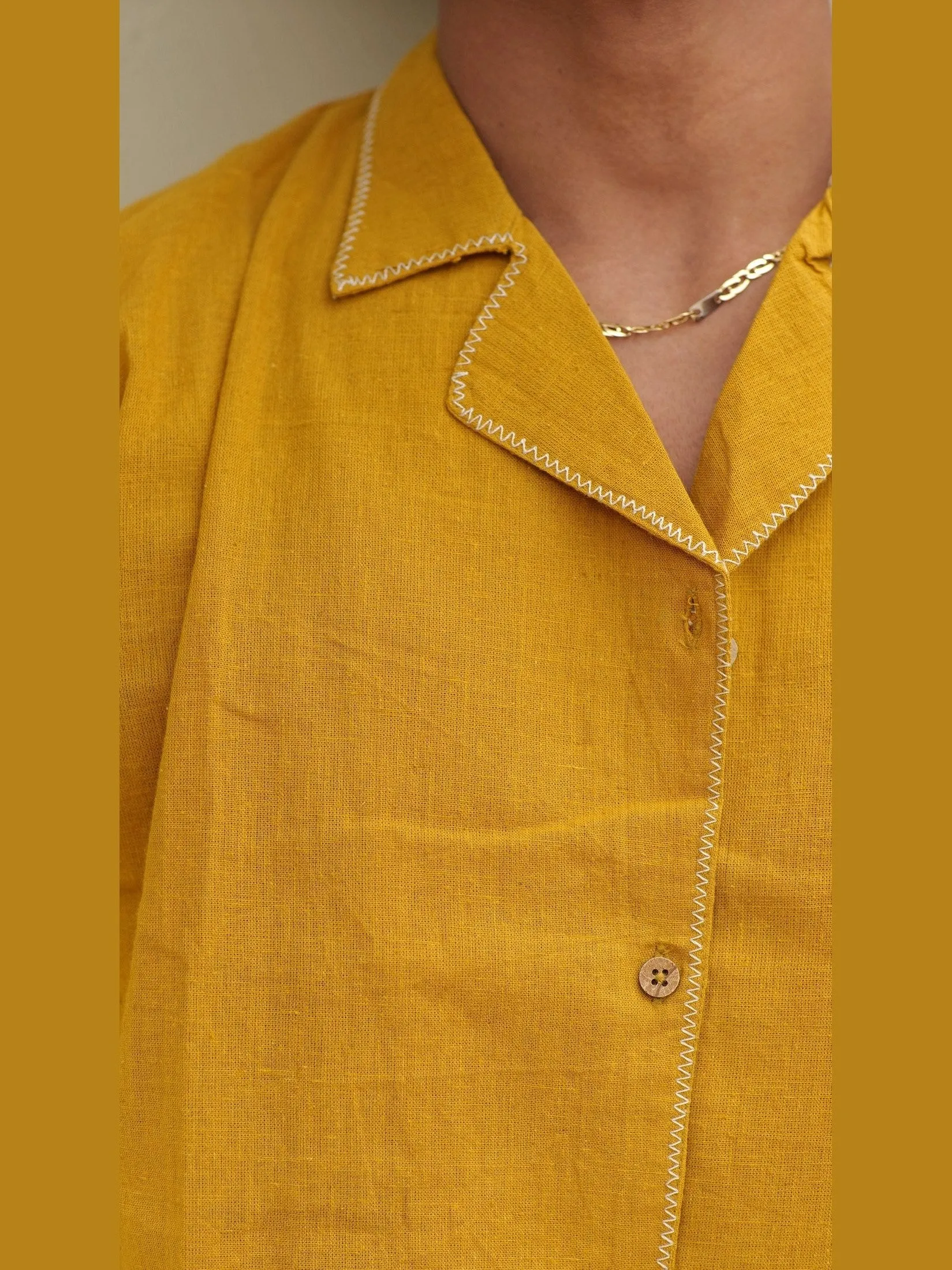 Mustard Inditrail Shirt