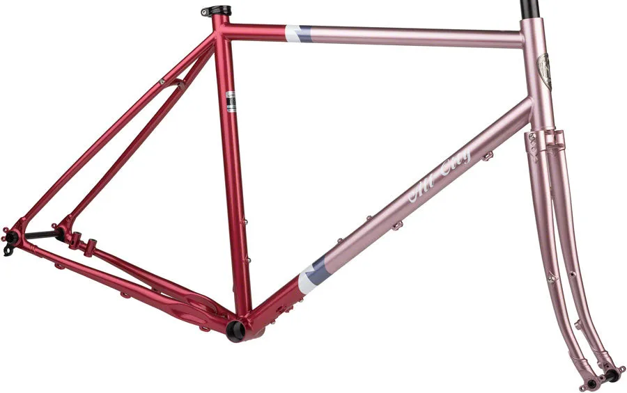 NEW All-City Gorilla Monsoon Frameset - 650b, Steel, Hotberry Rhubarb, 43cm