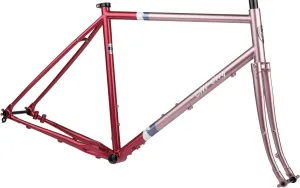 NEW All-City Gorilla Monsoon Frameset - 650b, Steel, Hotberry Rhubarb, 46cm