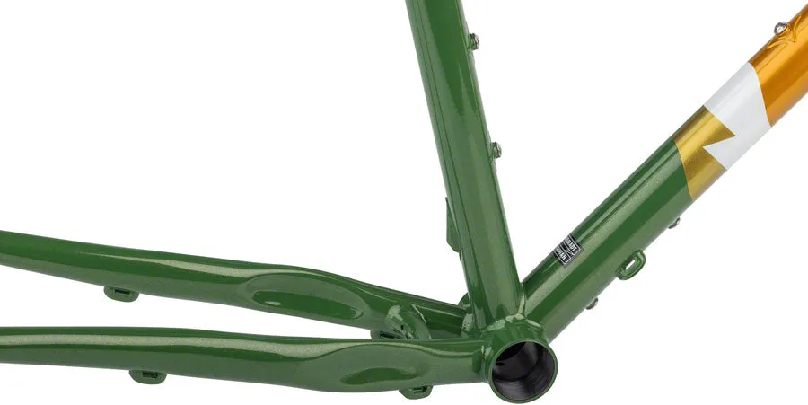 NEW All-City Gorilla Monsoon Frameset - 650b, Steel, Tangerine Evergreen, 49cm