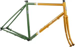 NEW All-City Gorilla Monsoon Frameset - 650b, Steel, Tangerine Evergreen, 55cm