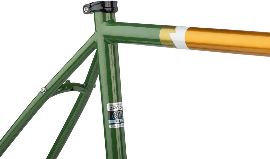 NEW All-City Gorilla Monsoon Frameset - 650b, Steel, Tangerine Evergreen, 55cm