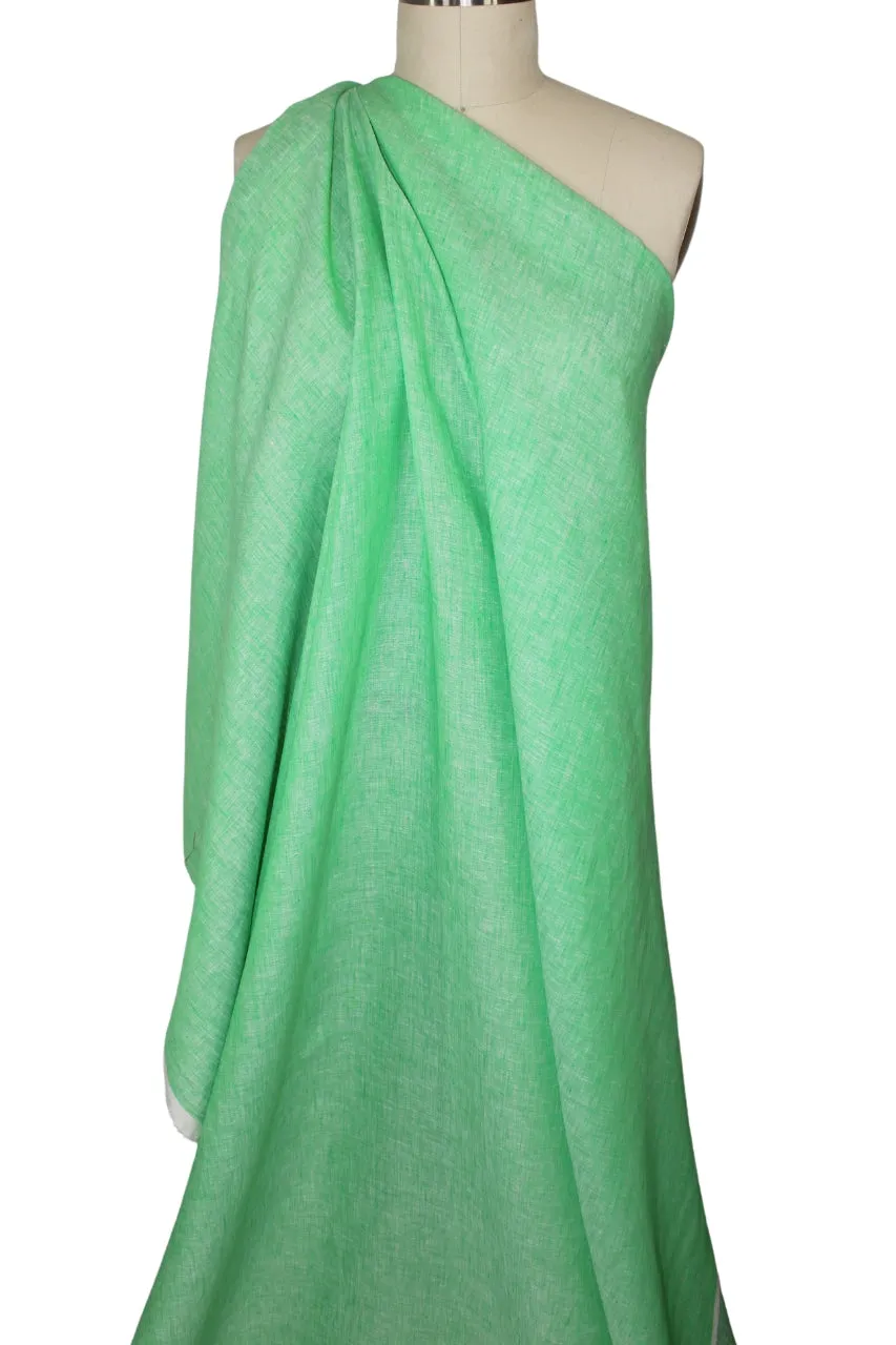 NY Designer Iridescent Linen - Willow/White