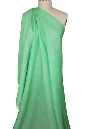 NY Designer Iridescent Linen - Willow/White