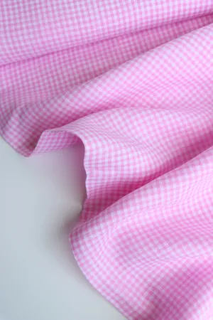Pink Small Check | Limerick Linen Yarn Dyed | Robert Kaufman