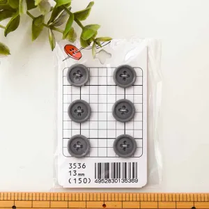 Plastic button 13mm 2