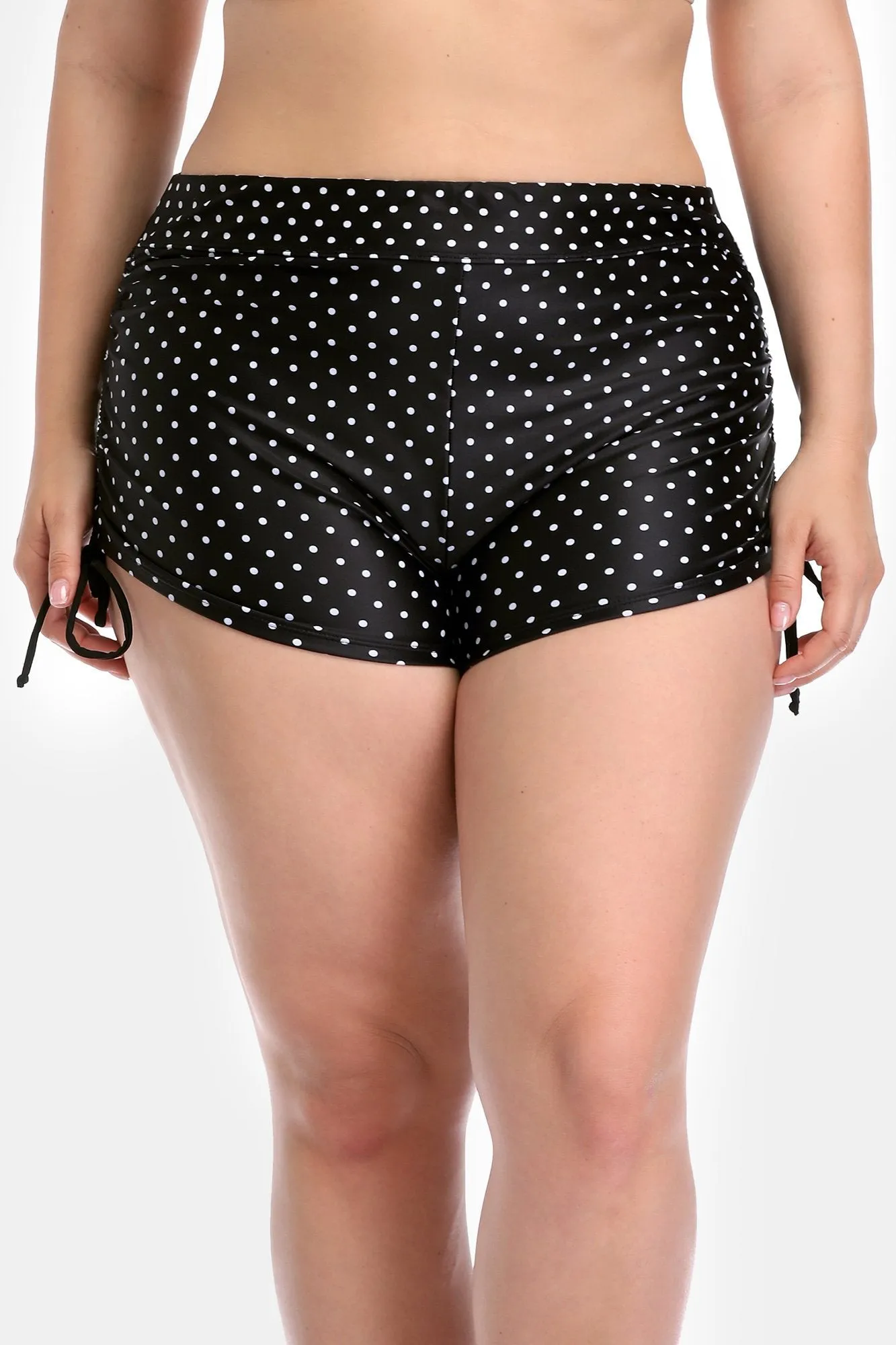 Plus Side Drawstring Swim Shorts
