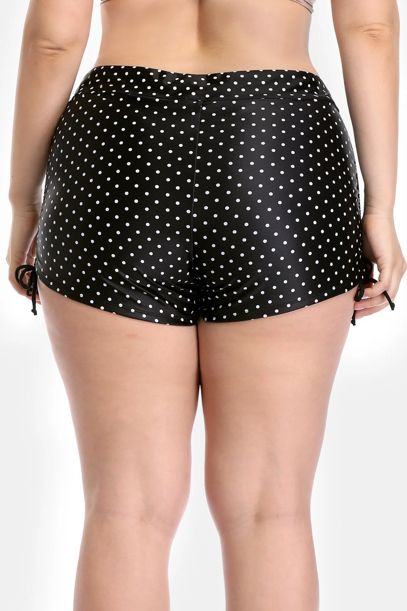 Plus Side Drawstring Swim Shorts