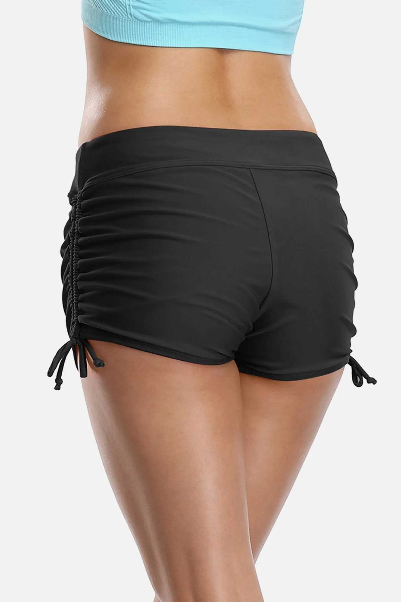Plus Side Drawstring Swim Shorts