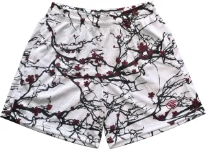 RF Mesh Blossom Shorts - White