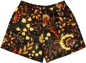RF Mesh Floral 2.0 Shorts - Black/Red