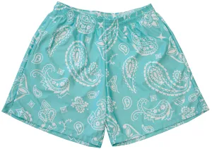 RF Mesh Summer Paisley Shorts - Teal