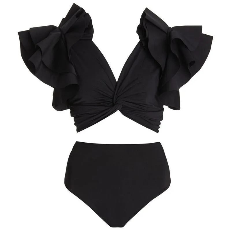 Ruffle Sleeve Bikini Sets