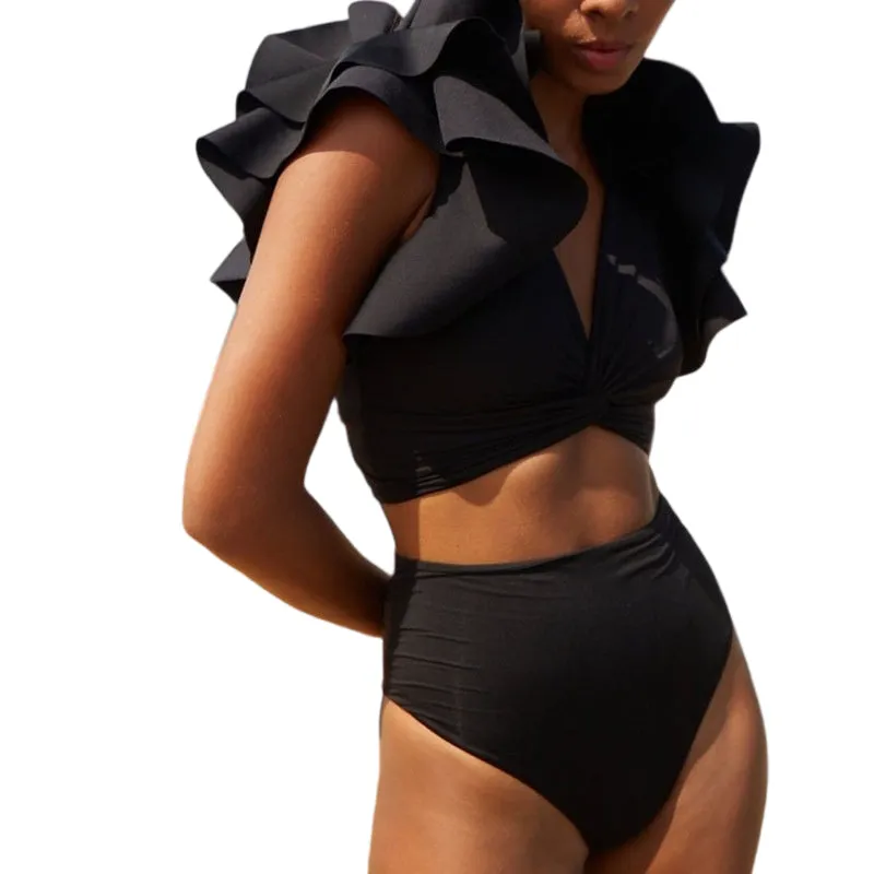 Ruffle Sleeve Bikini Sets
