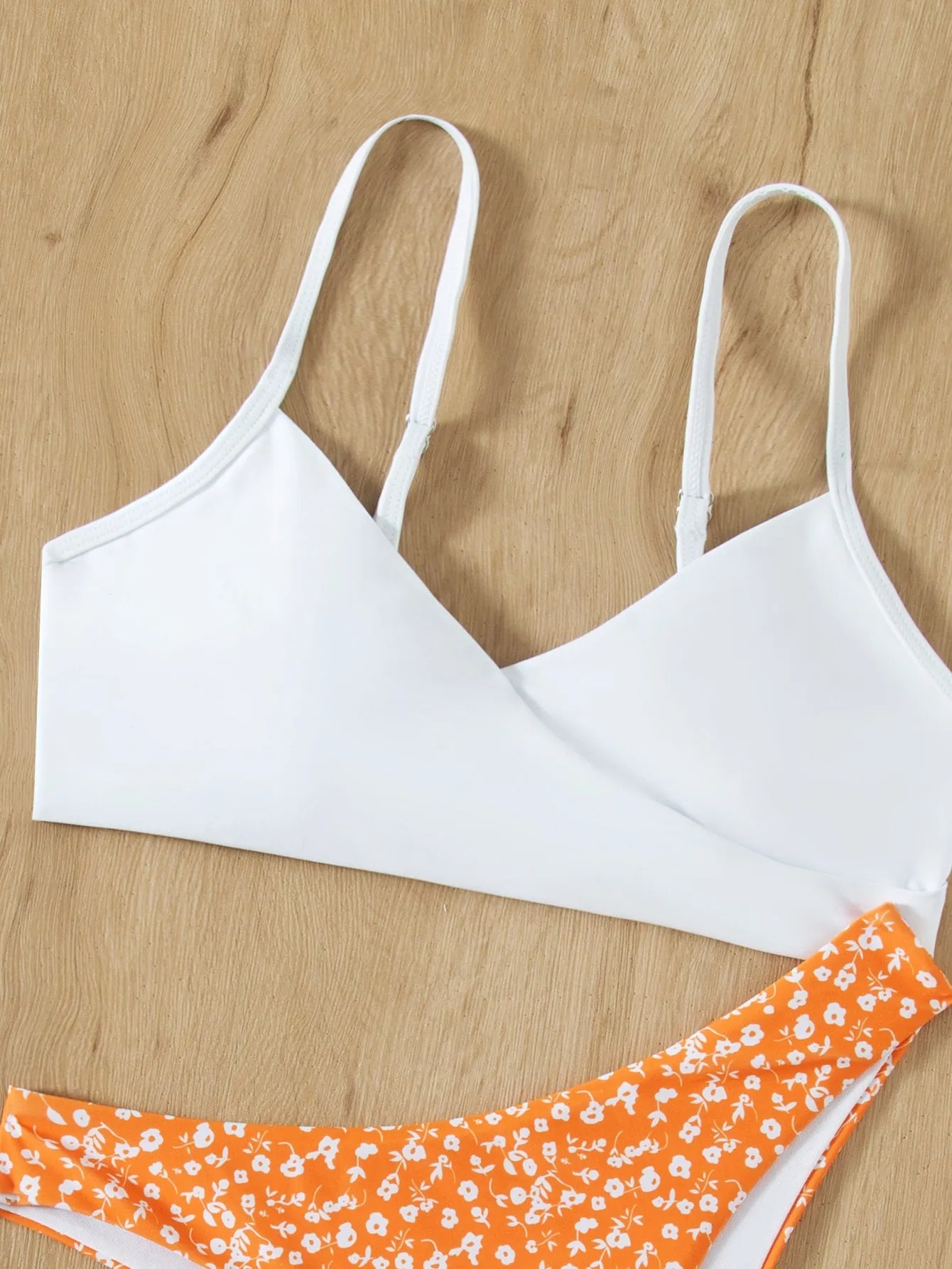 Sexy Ditsy Floral Spaghetti Strap Women Bikini Sets
