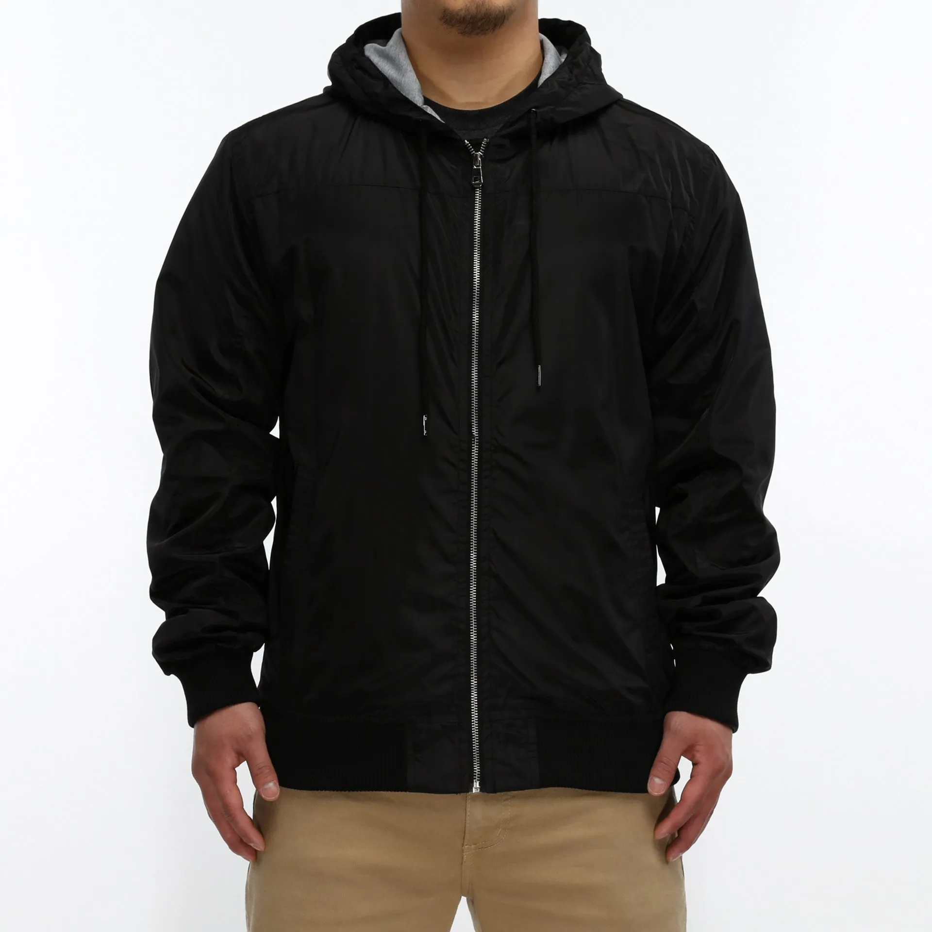 Shaka Windbreaker Jacket - Black