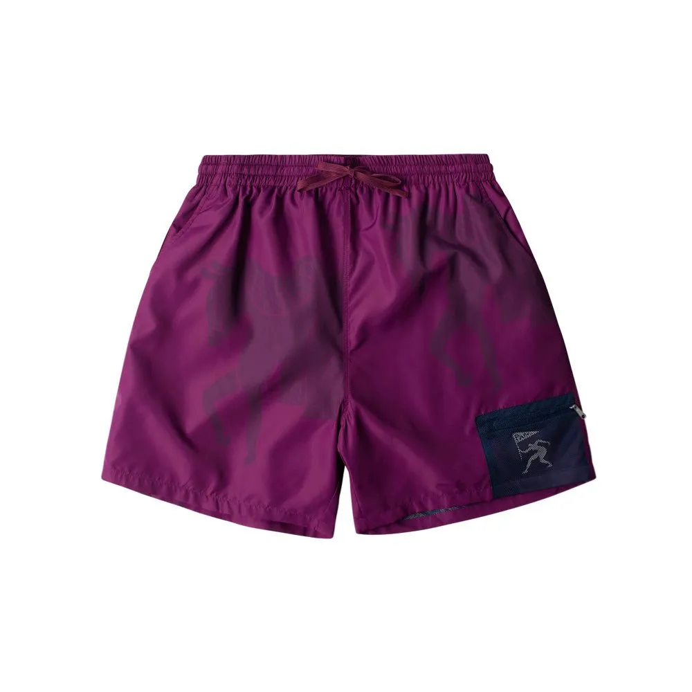 short horse shorts (tyrian purple)