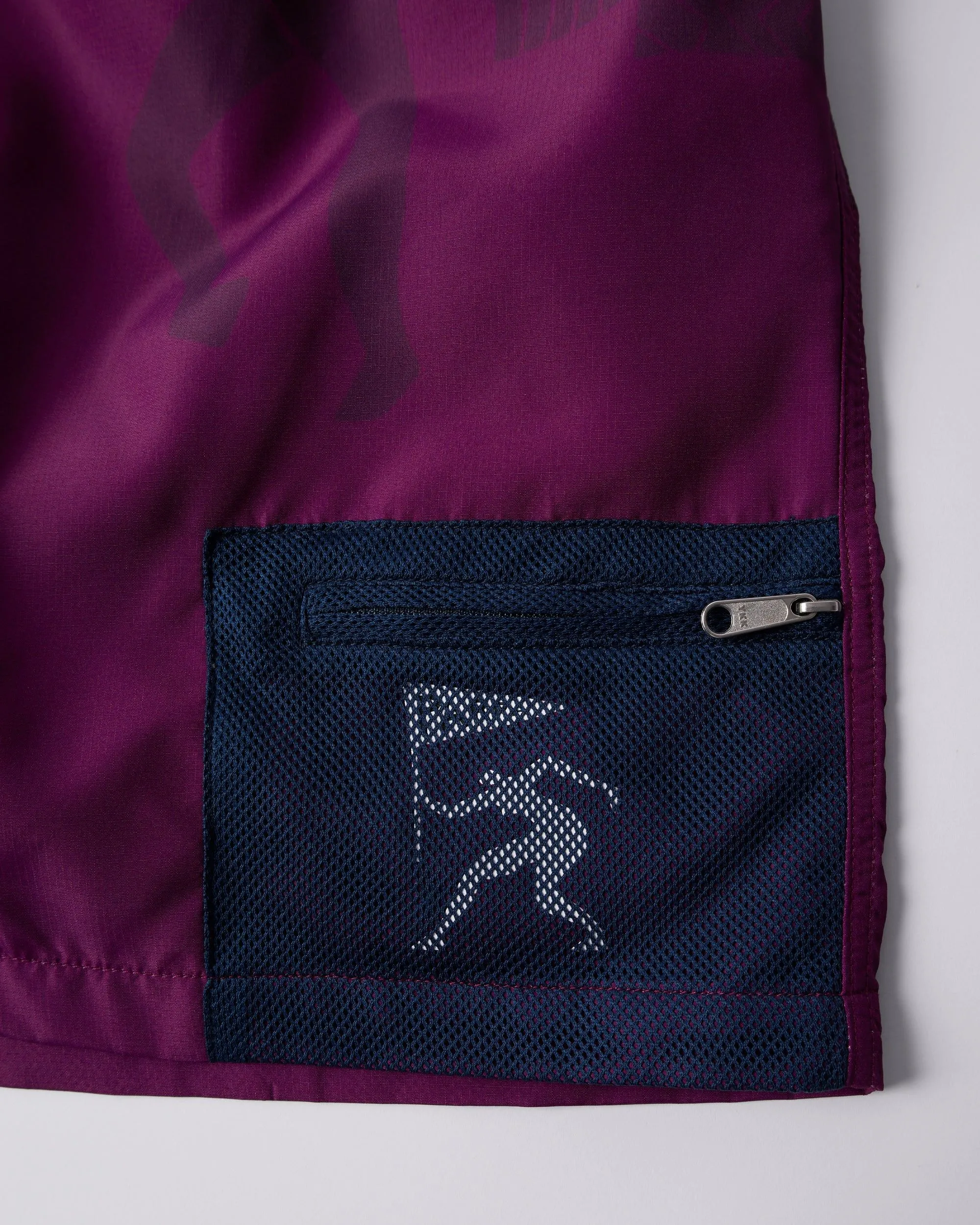 short horse shorts (tyrian purple)