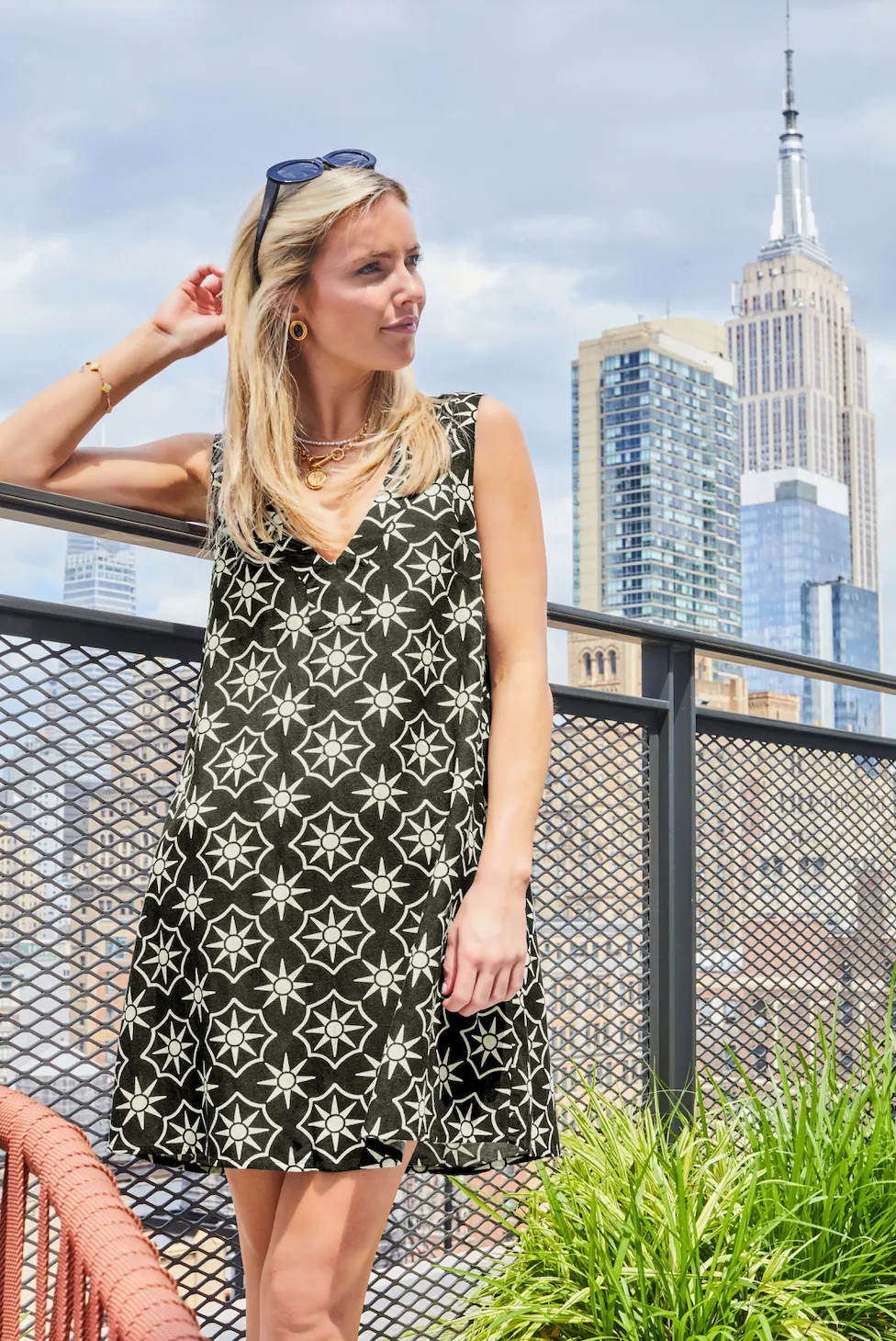 Sitano x SimkinStyle Natalia Dress - Black/Cream by Sitano