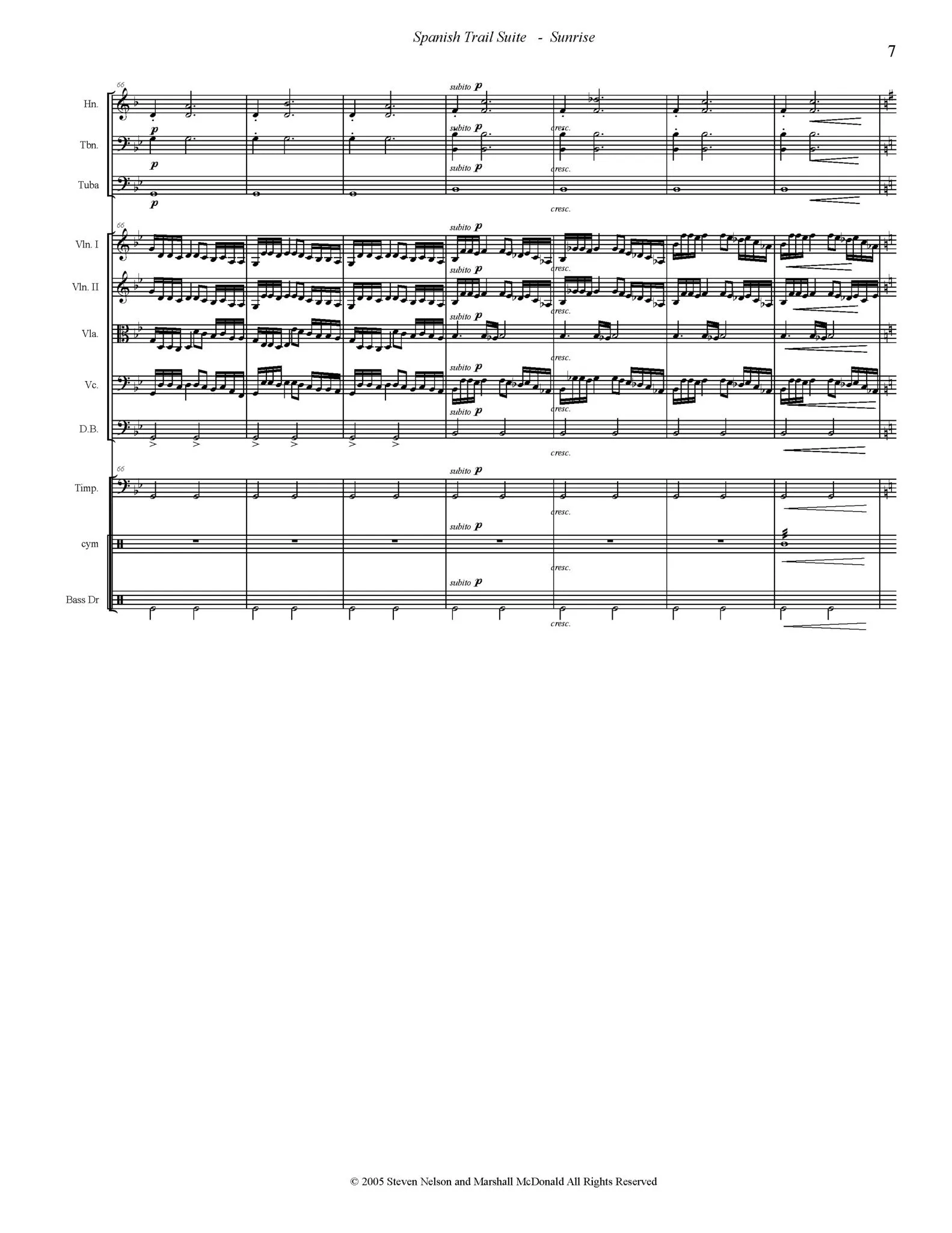 Spanish Trail Suite (full orchestra)
