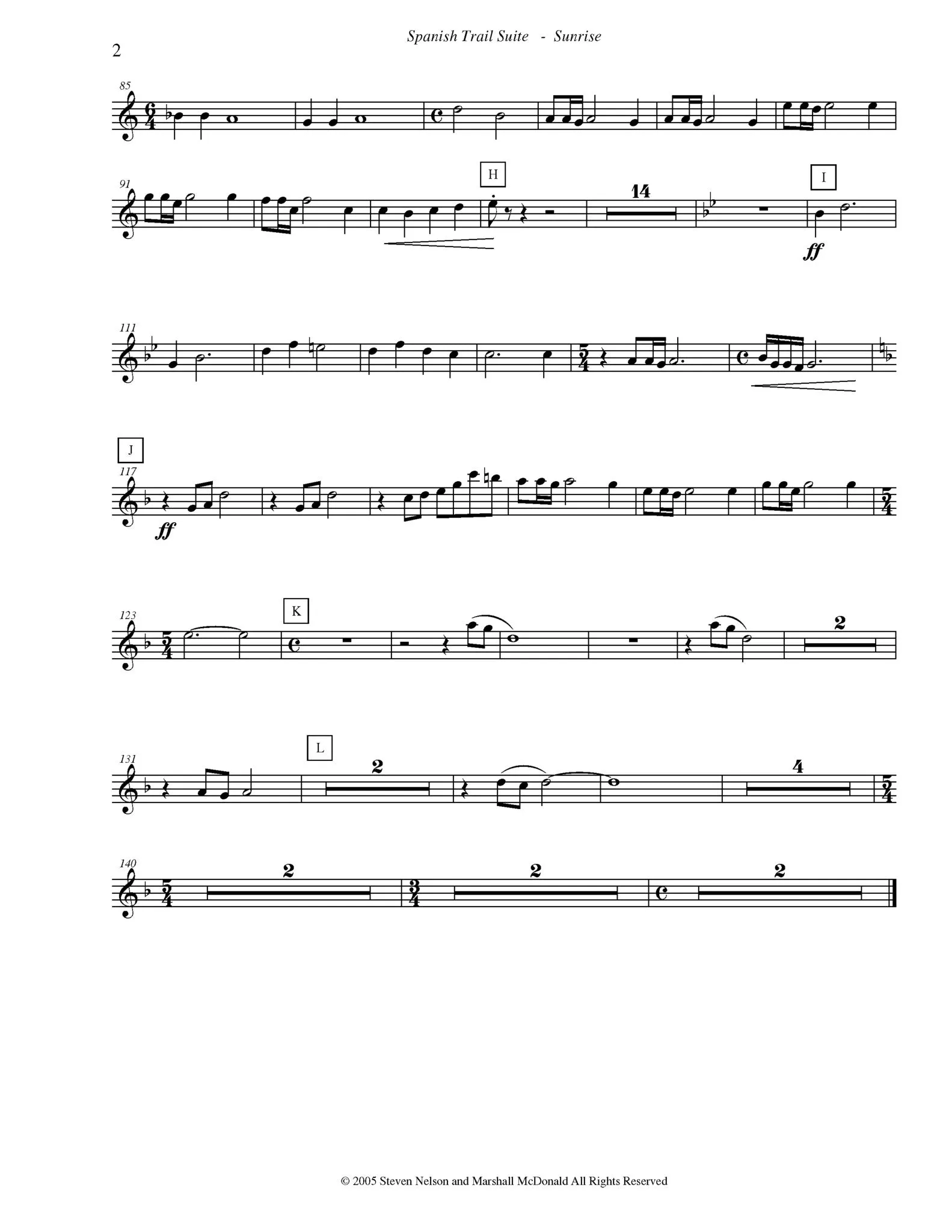 Spanish Trail Suite (full orchestra)
