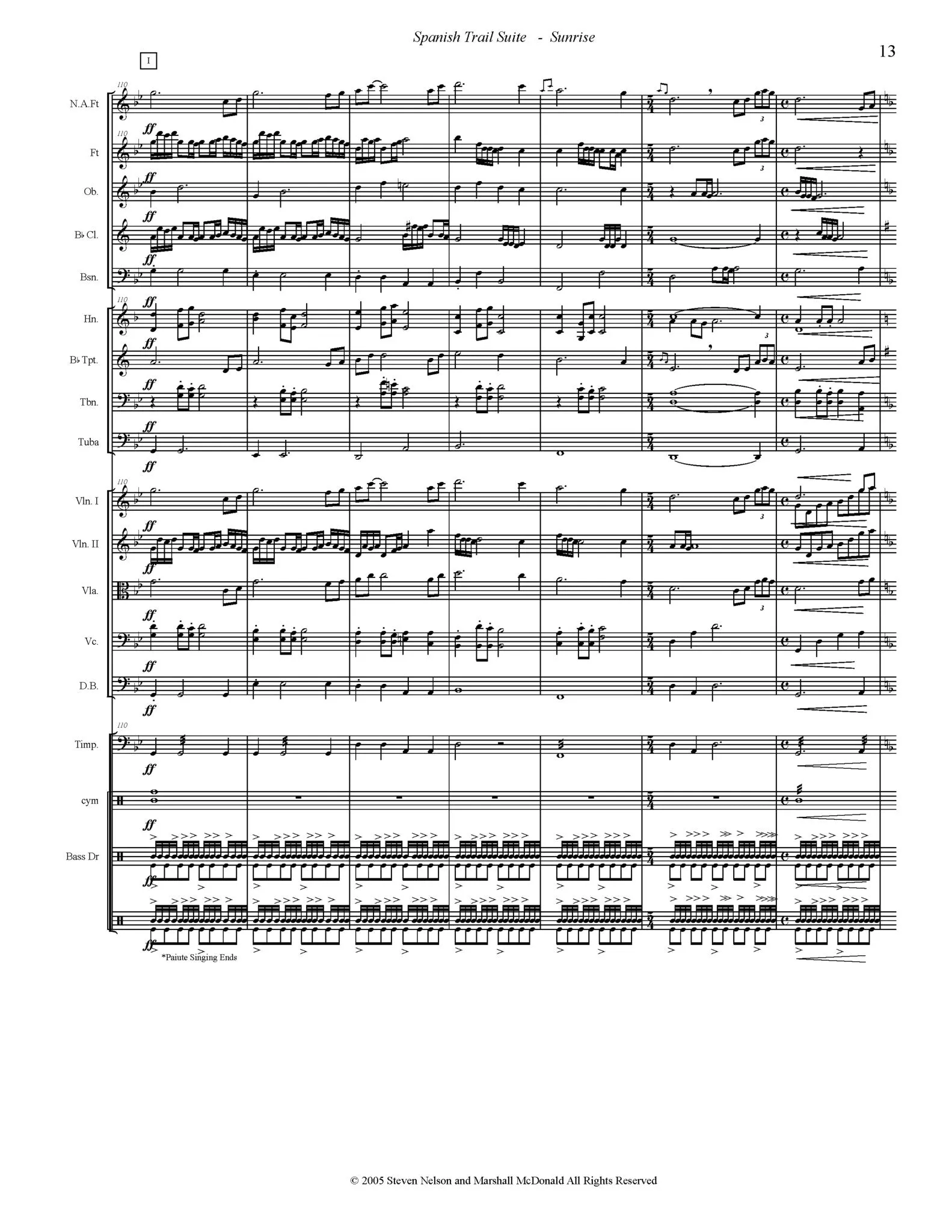 Spanish Trail Suite (full orchestra)