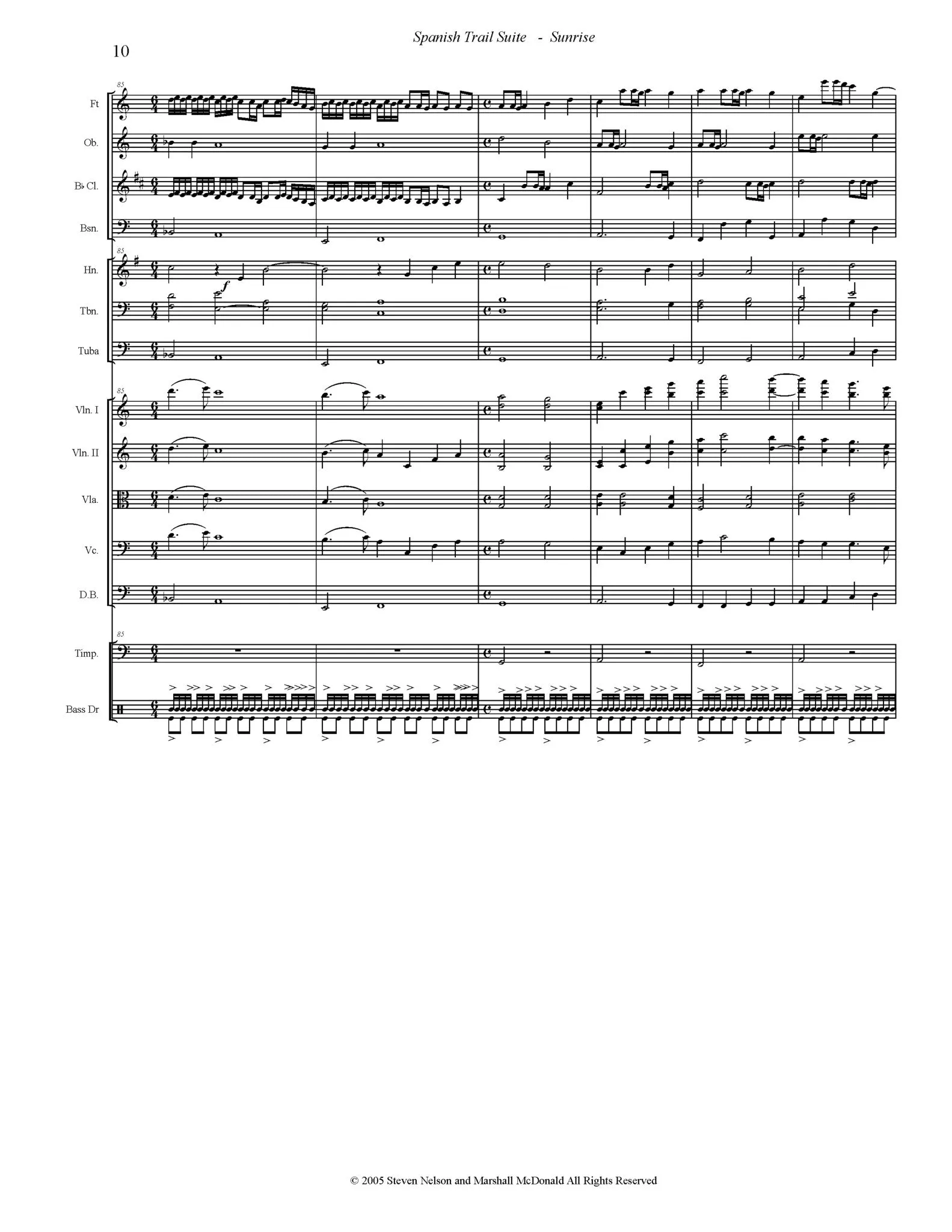 Spanish Trail Suite (full orchestra)