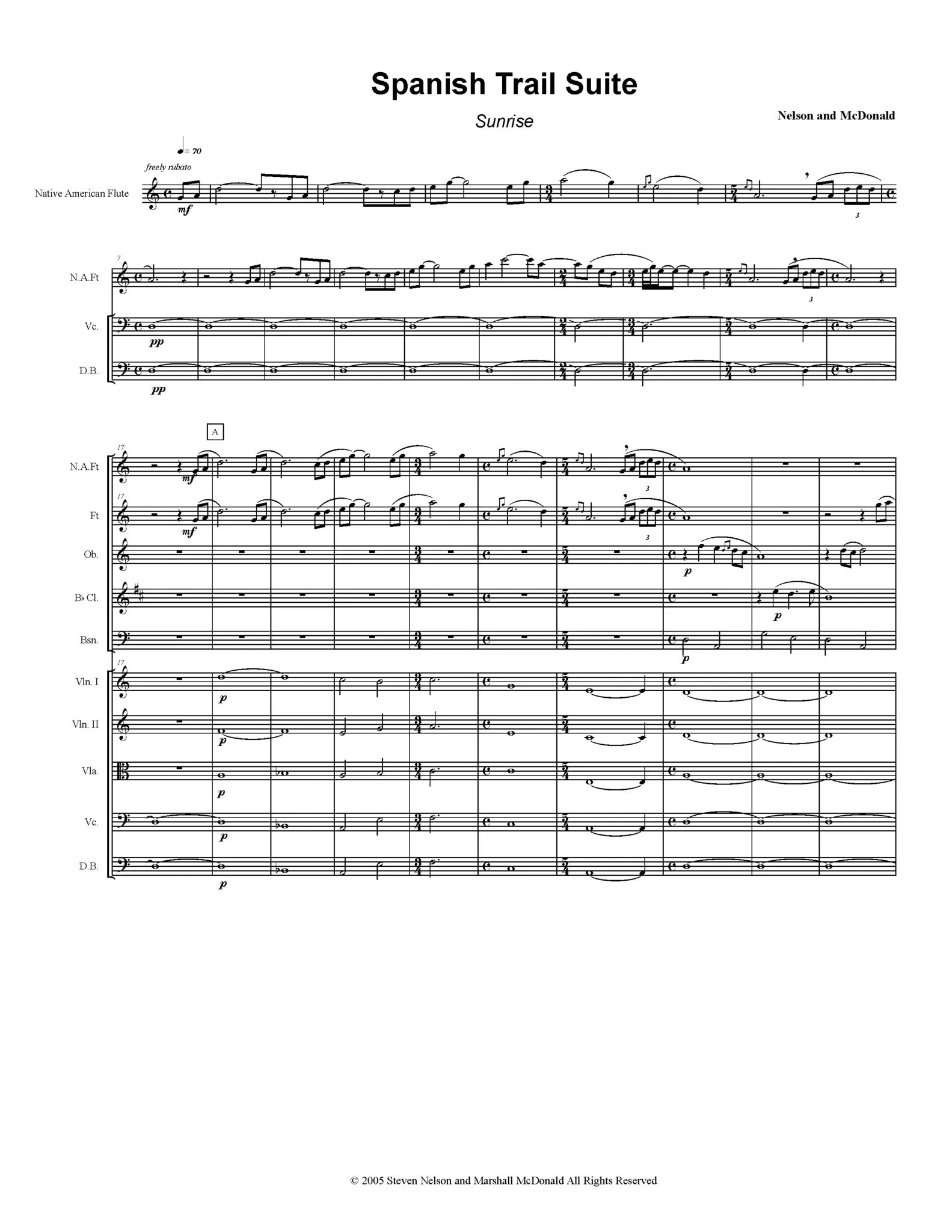 Spanish Trail Suite (full orchestra)