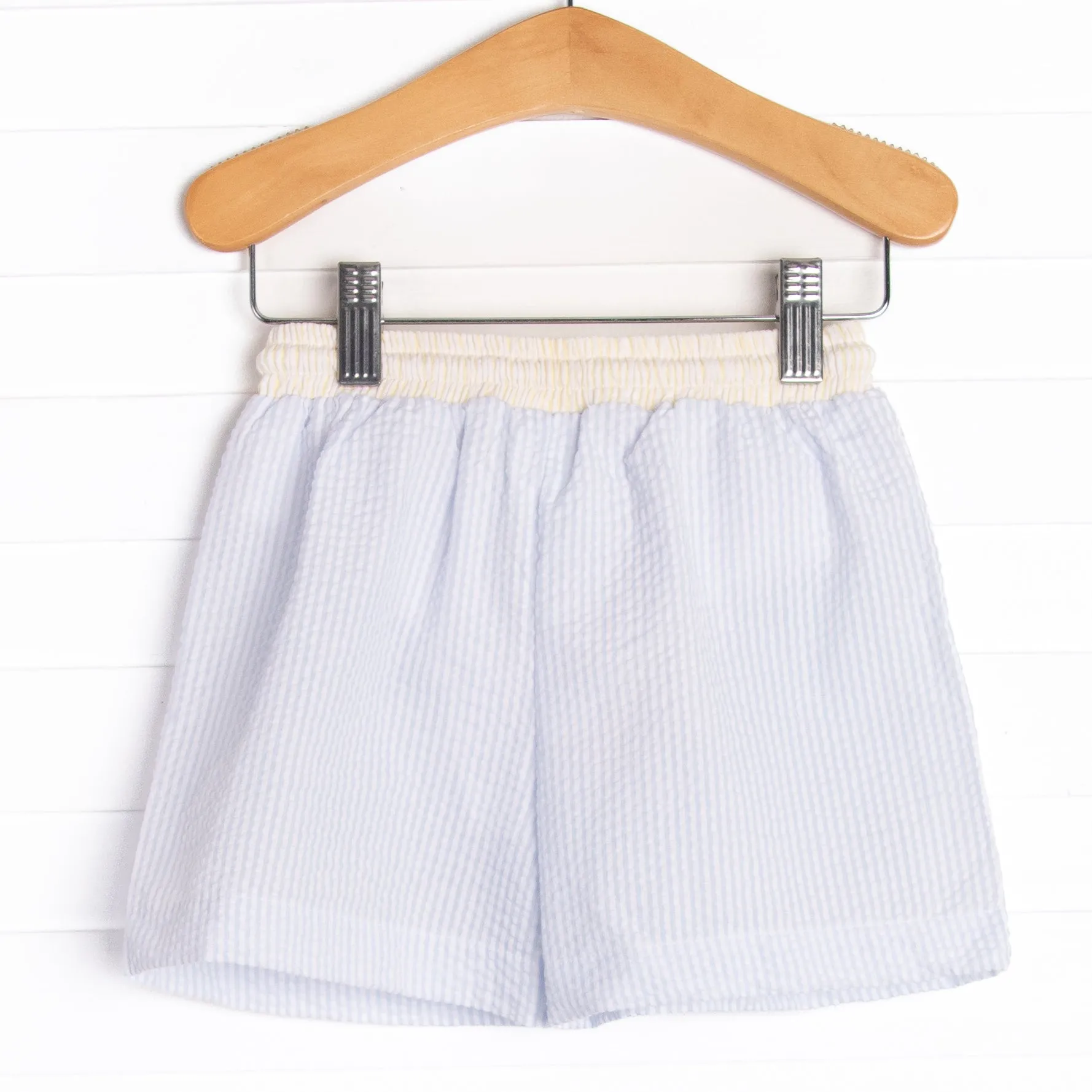 Summer Sails Smocked Swim Trunks, Blue