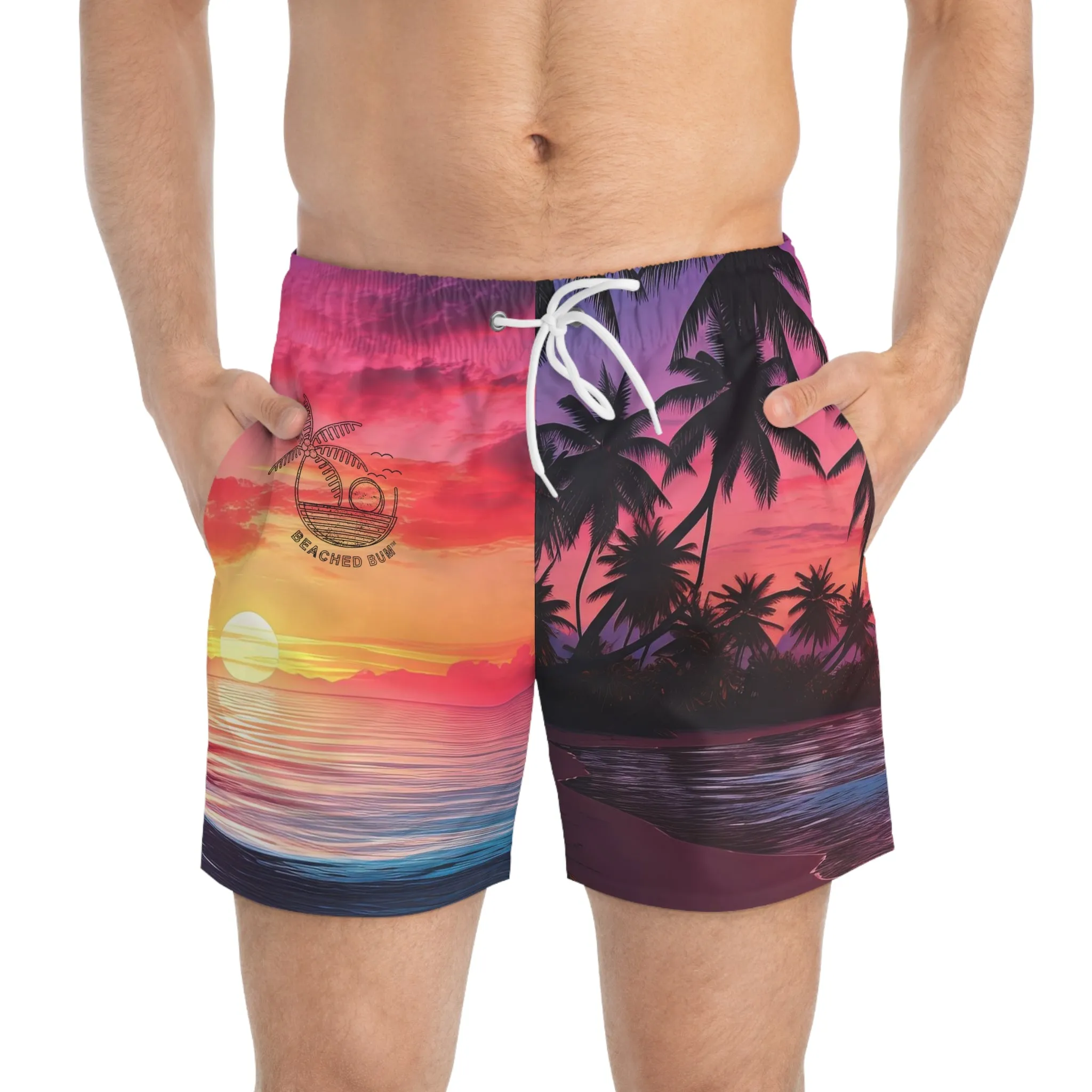 SUNSET - Men's Swim Trunks (AOP)
