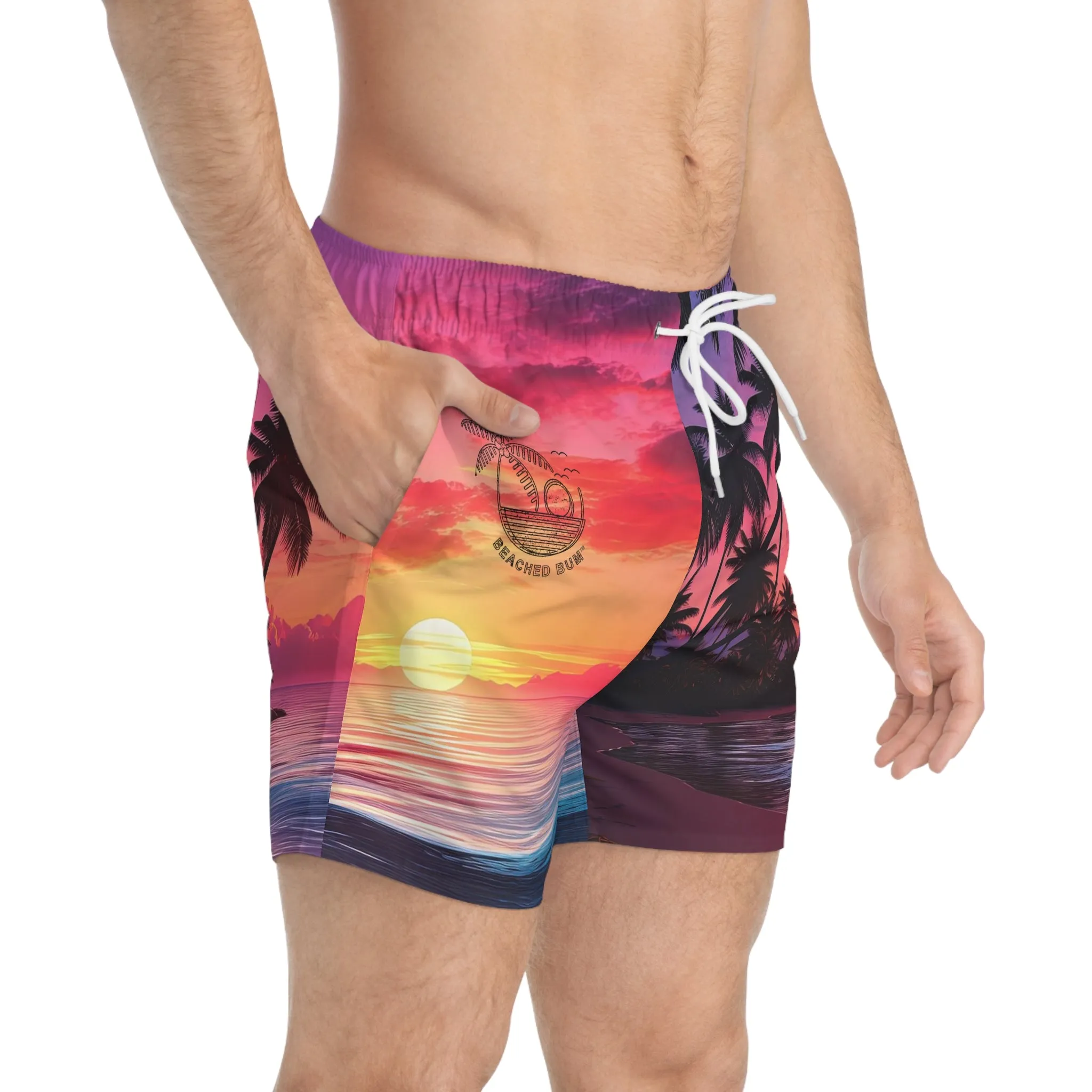 SUNSET - Men's Swim Trunks (AOP)