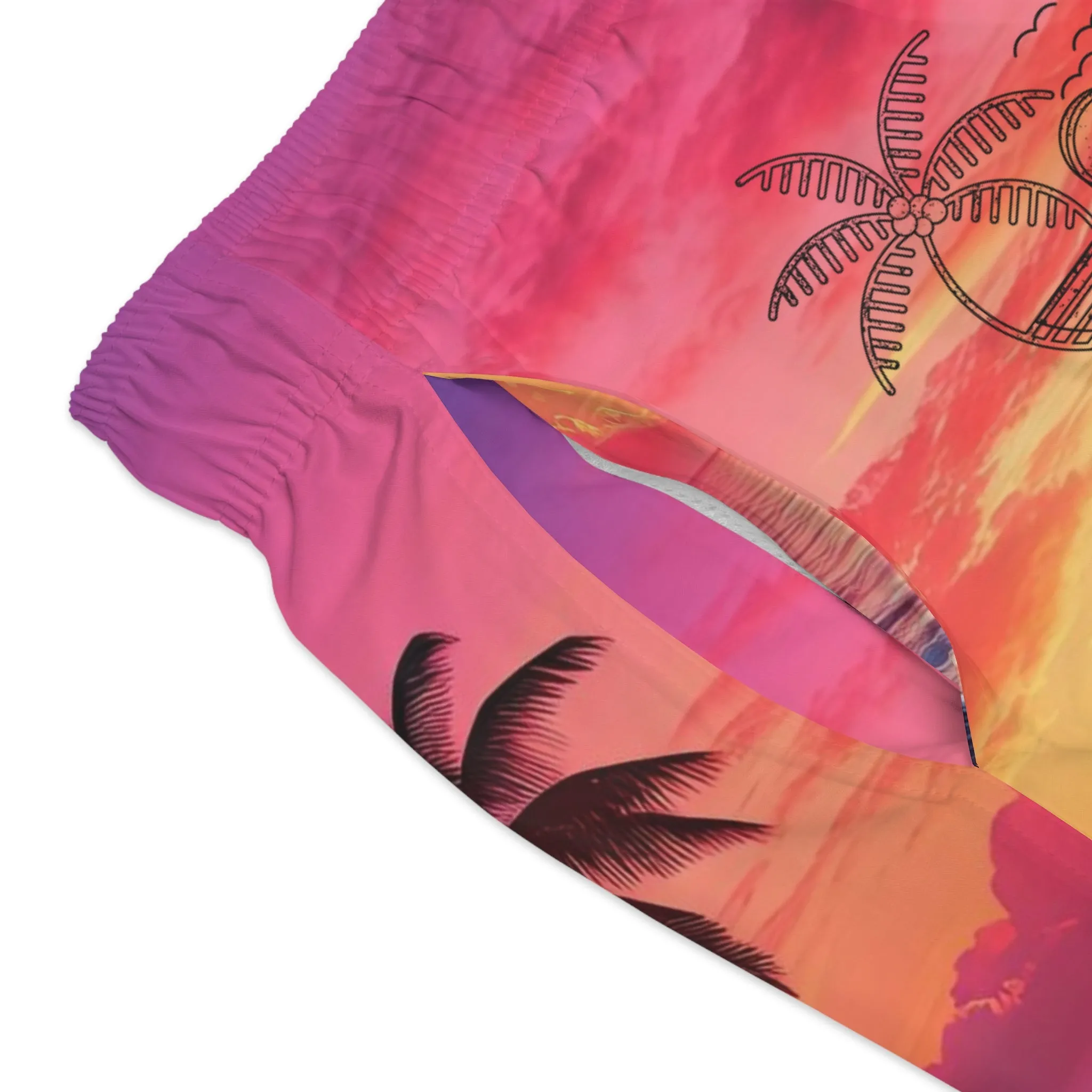 SUNSET - Men's Swim Trunks (AOP)