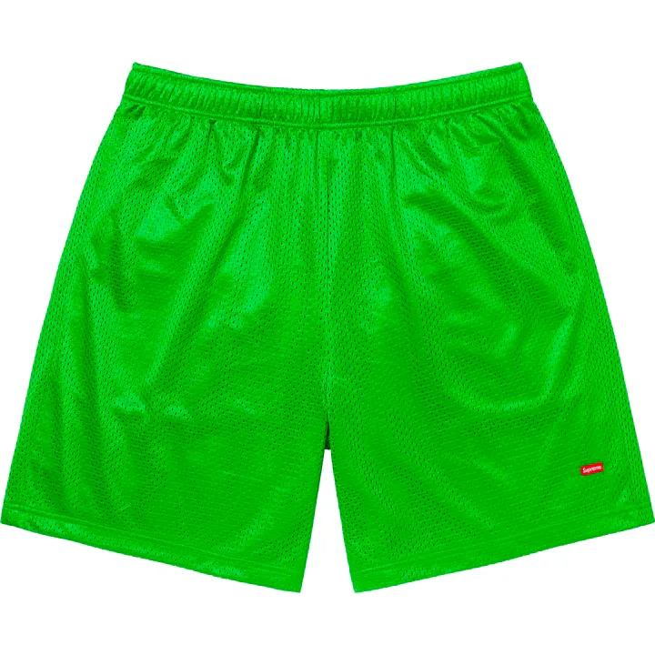 Supreme Small Box Baggy Green Nylon Shorts