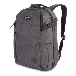 SWISSGEAR Getaway Weekend Padded Laptop Backpack | Travel, Work, School | Men's and Women's - Heather Gray