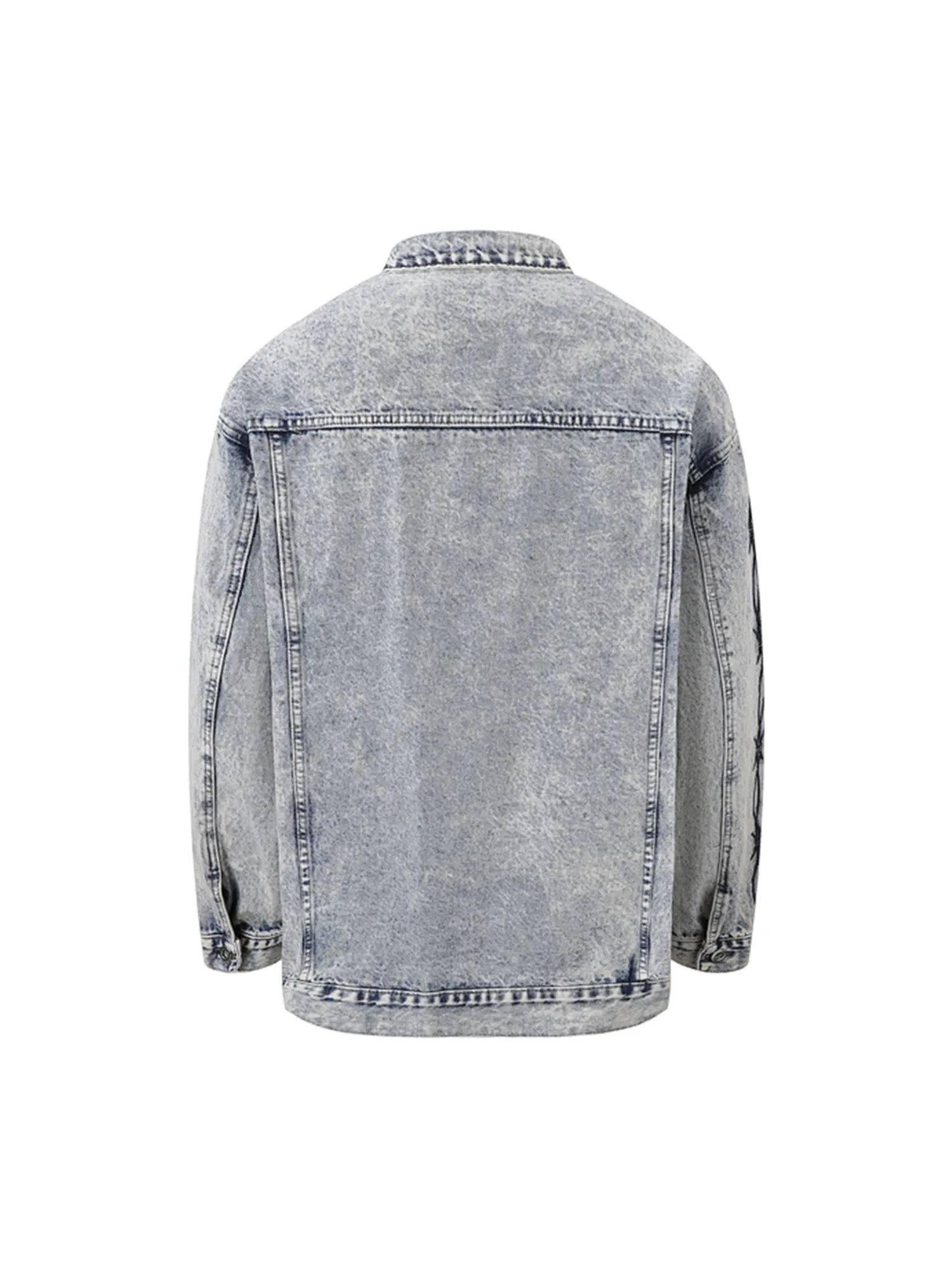 Thorn Embroidered Denim Jacket