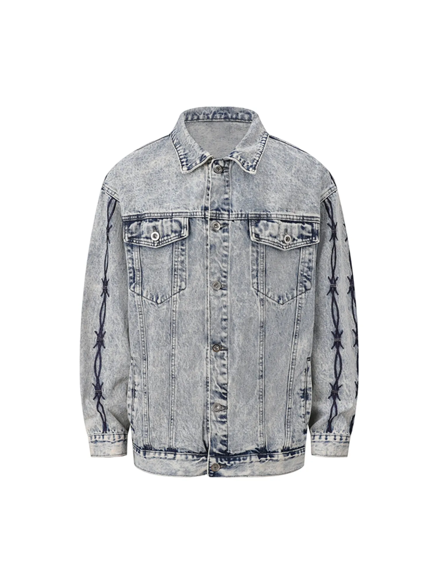 Thorn Embroidered Denim Jacket